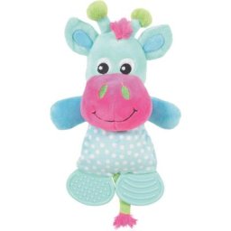 Animallparadise - Jouet peluche lola toudoux, Vache turquoise pour chien Vert