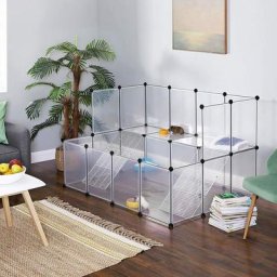 Enclos pour Petit Animal, clôture modulable, Blanc - Guoyihua