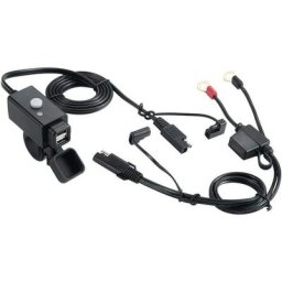 Chargeur de téléphone usb étanche pour Moto, Adaptateur sae à Double Port usb avec câble à borne