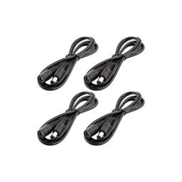 4pcs 1m dc 12V Câble d'extension Prise dc 5,5mm x 2,1mm dc 0-36V Cordon d'alimentation Rallonge