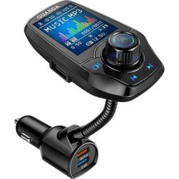 Lecteur MP3 4 en 1 Adaptateur Voiture Radio fm Émetteur Kit Main Libre QC3.0 usb Chargeur