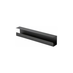 Kimex - Goulotte passe-câbles horizontale de bureau 60 cm Noir - Noir