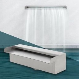 Ml-design - Lame d'eau pour piscine bassin étang en acier cascade douche à jet jardin 30 cm