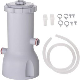 Pompe de filtration épurateur à cartouche pour piscine hors sol 3785 L/h 90 w blanc - Blanc