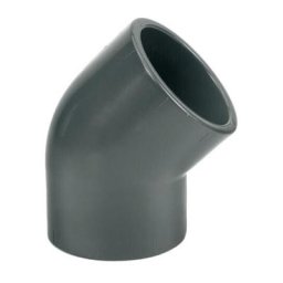 Coude pvc 45° ø 63 mm Fitt Gris