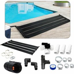 2X Chauffage Solaire Collecteur Solaire Chauffage de Piscine Kit de 2 pièces 300x66 cm Plastique