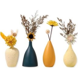 Petits Vases en Céramique pour Fleurs Ensemble de Vases Décoratifs pour Salon Mini Vases Faits la