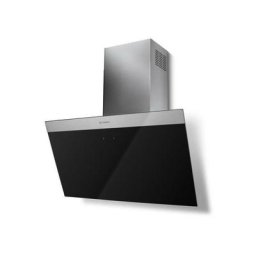 Hotte décorative inclinée 90cm 580m3/h noir - Faber - 5816724 - noir/inox