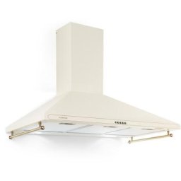 Klarstein - Hotte Victoria 90 90 cm rétro design 644,5 m³/h 2 lampes led - Ivoire