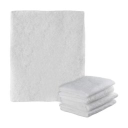 Filtre hotte Cuisine, Lot de 5, à découper, Anti-Graisse, Non-tissé, 47 x 59 cm, Blanc