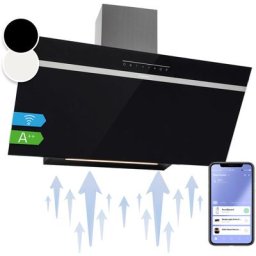 Klarstein - Hotte aspirante Ava 90 cm 515 m³/h - cee a++ - Mode d'extraction - Contrôle par app