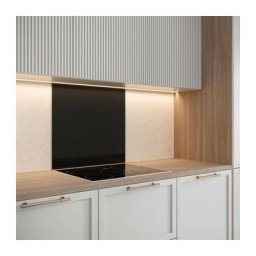 Saint Gobain - Saint-Gobain Fond de hotte en verre emaille Noir 45x60