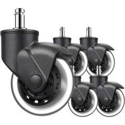 Roulette Lot de 5 roulettes universelles pour chaise de bureau 11 mm roulettes pivotantes ultra