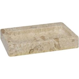 Lavabo à poser | Lavabo Vasque salle de bain | Crème 38x24x6,5 cm Marbre