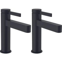 Hansgrohe - Mitigeur de lavabo 110 CoolStart, bonde Push-Open noir mat Finoris