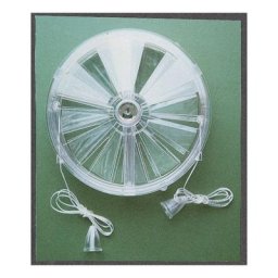 LUX - Glass aerator Mod. 287 in plastic 120 mm type with closure for glass windows