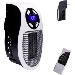 Radiateur soufflant en céramique Smart 500 w, chauffage électrique avec prise murale, thermostat