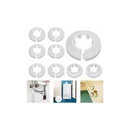 Rosace Radiateur Cache Tuyau pour Radiateur Chauffage Plomberie Couvercle de Trou Mural Sol 16 mm /