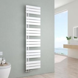 Sèche-serviettes eau chaude Radiateur eau chaude en acier Radiateur à panneau plat Blanc 1599x400mm