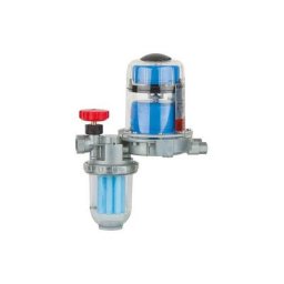 Purgeur/préfiltre FLo-Co-Top-K avec filtre intégré et support (ancien modèle Flo-Co Set 3 kw)