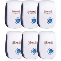 Sktooy - Répulsif à ultrasons, lot de 6 pour souris, efficace contre souris, rats, mouches,