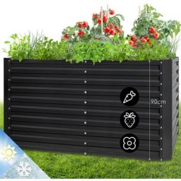 Jardinieres Exterieur Surélevées, Pot de Fleur Exterieur pour les Fleurs, Herbes, Fruits, Légumes,