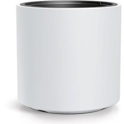 Prosperplast - Pot de Fleurs heos Blanc avec pot de fleurs Rond 29,8 x 29,8 x 29 cm - Blanc
