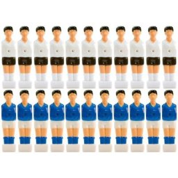 22x figurines de baby-foot pour barres de 13 mm, pour barres pleines + barres hautes, jeu de vis