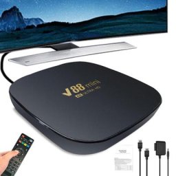 Décodeur Smart TV Android 12 V88 4K HD 2 Go 4 Go 8 Go de RAM 32 Go 64 Go 128 Go récepteur