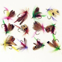 KKWEZVA-Lot de 12 hameçons de pêche à la mouche leurre en acier appât en forme d'insecte pour