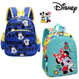 Disney-Sac à Dos à Motif de Dessin Animé Minnie pour Enfant Cartable d'École Mignon Petit Sac de