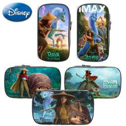 Trousse à crayons de dessin animé Disney Raya et le dernier Dragon coffret de papeterie pour