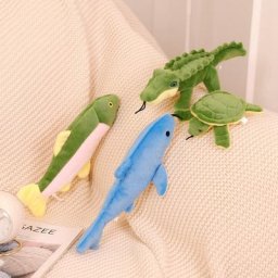 Surprise Délicate de Haute Qualité Pet Sonore Jouets En Peluche Poupées Tortues Crocodiles Requins