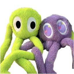 Pieuvre en peluche pour enfants jambes longues animal doux en peluche calmar pieuvre décor de