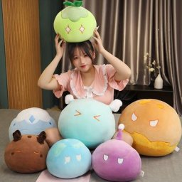 Peluche Genshin Impact 10-50cm jouet en peluche visqueux oreiller coussin de câlin dessin animé