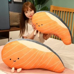 Jouet d'oreiller en peluche drôle de filet de stade pour les filles décor de canapé de beurre de