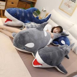 Requin en peluche de grande taille pour enfant oreiller mignon coussin animal cadeau