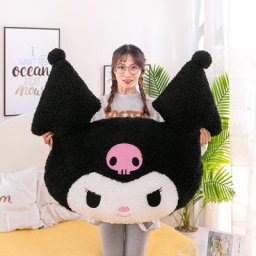 Respzed-Coussin Kuromi Melody Cartoon Kawaii Plush Pillow Butter Sofa Cute Leon Girlfriend