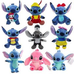 Disney CAN o & Stitch Peluche pour Enfants Couple Modèles Dessin Animé Poupées en Peluche Anime