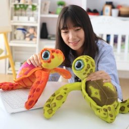 Jouet en peluche tortue de mer réaliste pour enfants petit pendentif mignon coloré doux beurre