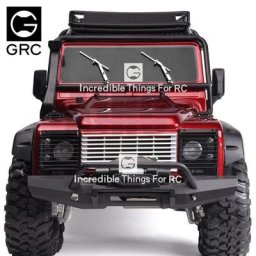 Essuie-glace en métal argenté/noir pour véhicule à chenilles 1/10 Rc Traxxas Trx4 Trx-6 Rgt Yikong