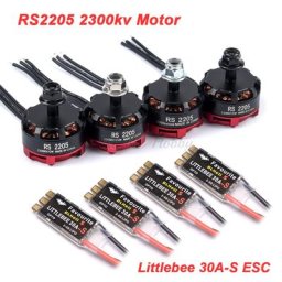 Moteur sans balais + petite équation 30A BLHeli_S ESC pour FPV RC Racing Drone Martian II QAV-R