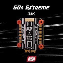 RUSHFPV – lame de course SUPER 60A 96K/extrême 60A 128K 3-6S BLHELI32 4 en 1 ESC sans balais pour