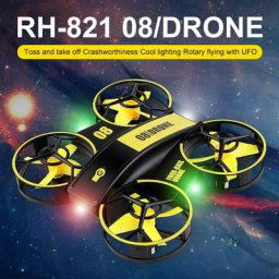 Hélicoptère RC UFO à commande infrarouge pour enfants Mini Drone roulant jouet cadeau
