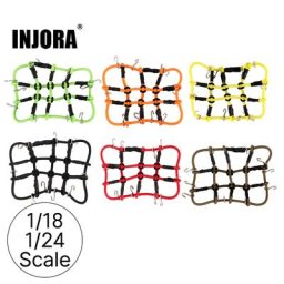 INJORA – filet à bagages de toit élastique 75x60mm accessoires de décoration pour 1/24 RC chenille