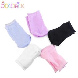 Chaussettes à beurre pour bébé accessoires de 18 pouces américain et 43cm 5 couleurs notre
