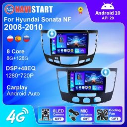 NAVISTART – autoradio Android 10 Navigation GPS WIFI 4G 2 Din DSP BT Carplay stéréo vidéo