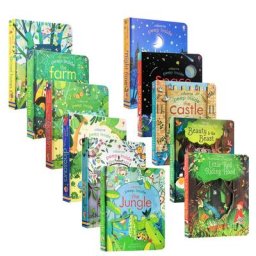 Livre d'apprentissage Peep Inside Usborne pour enfants nettoyage d'images jouets Montessori