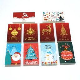 Cartes d'arbre de père Noël pour les petites entreprises cadeau de fête de vacances boîte GT
