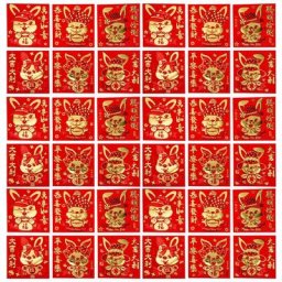 Lot d'Enveloppes Rouges Pliables pour Nouvel An Chinois Sac pour ixdu Printemps 66 Pièces 2023